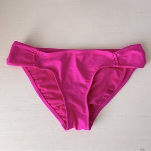 Y2k Betsey Johnson low rise hot pink bikini bottoms